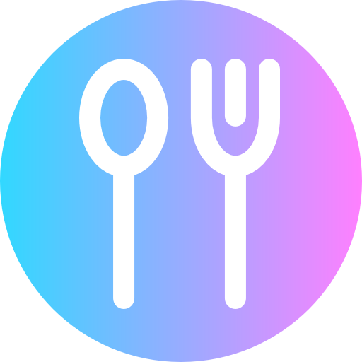 Cutlery Super Basic Rounded Circular Icon