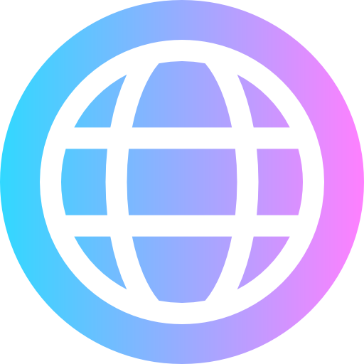 World Super Basic Rounded Circular Icon