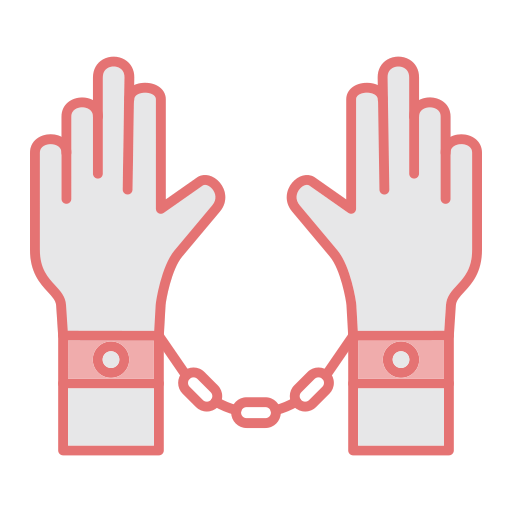 arrestar icono gratis