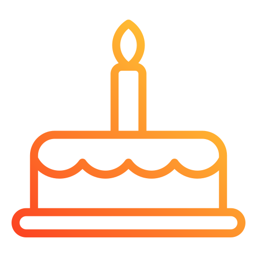 pastel de cumpleaños icono gratis