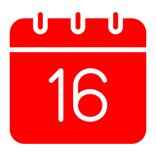 dieciséis icono gratis