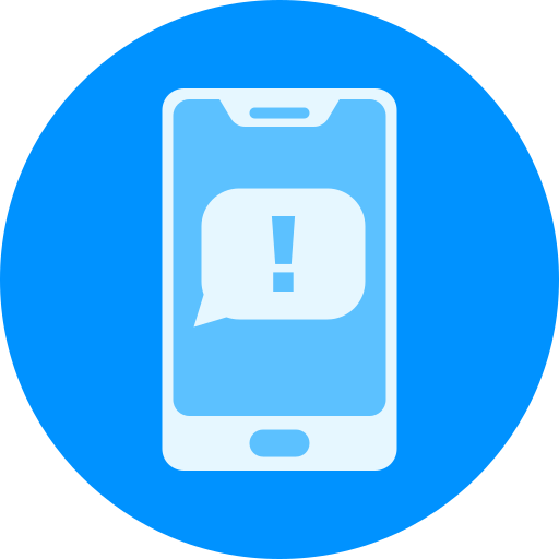 Phone alert free icon Phone alert free icon