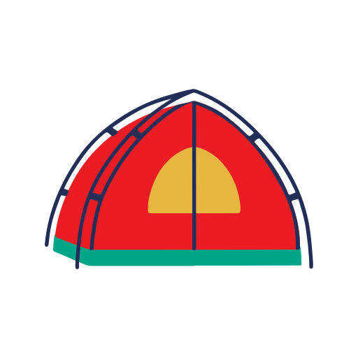 Camping free sticker