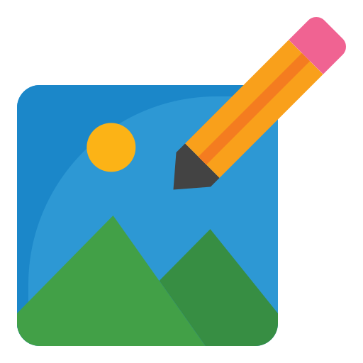 edición de fotos icono gratis