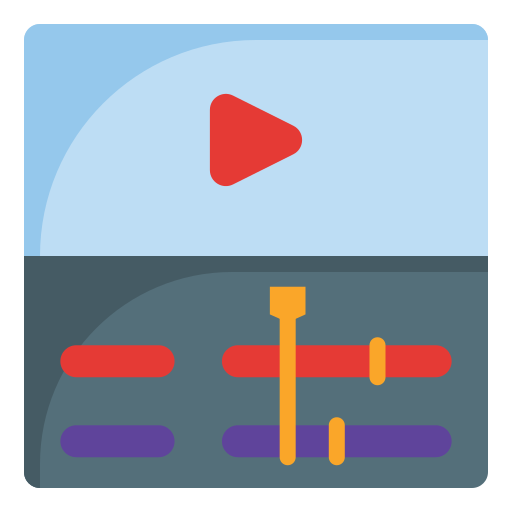 editor de video icono gratis