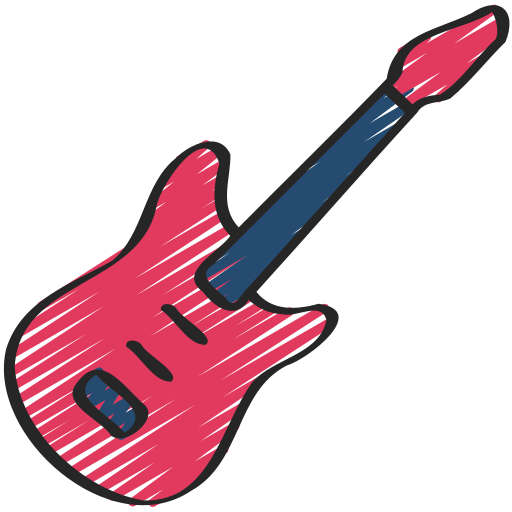 guitarra electrica icono gratis