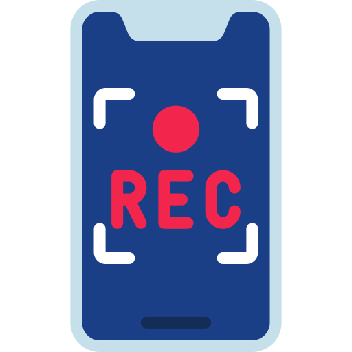grabación de vídeo icono gratis