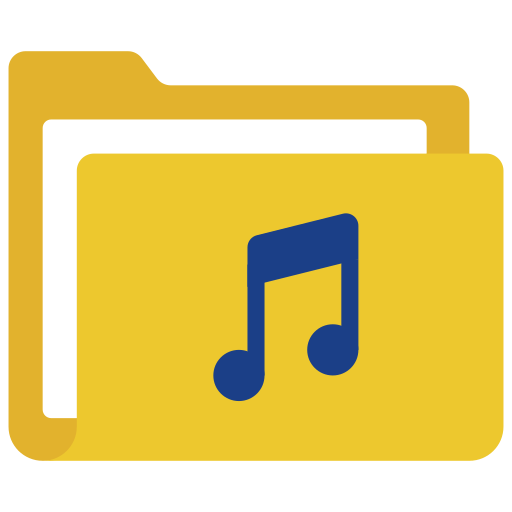 carpeta de música icono gratis