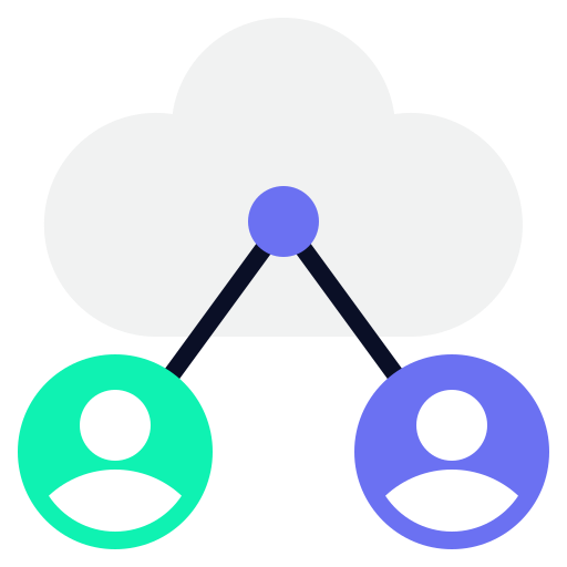 Cloud communication free icon