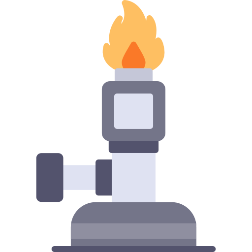 Bunsen burner free icon
