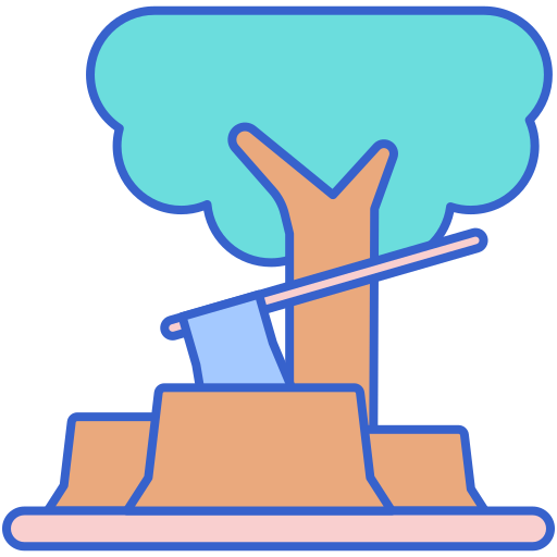 la déforestation Icône gratuit