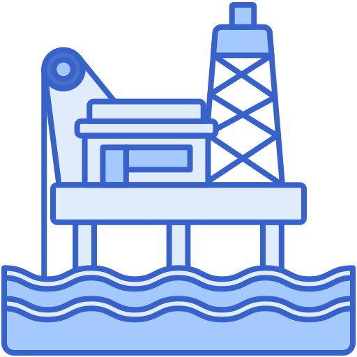 plataforma petrolera icono gratis