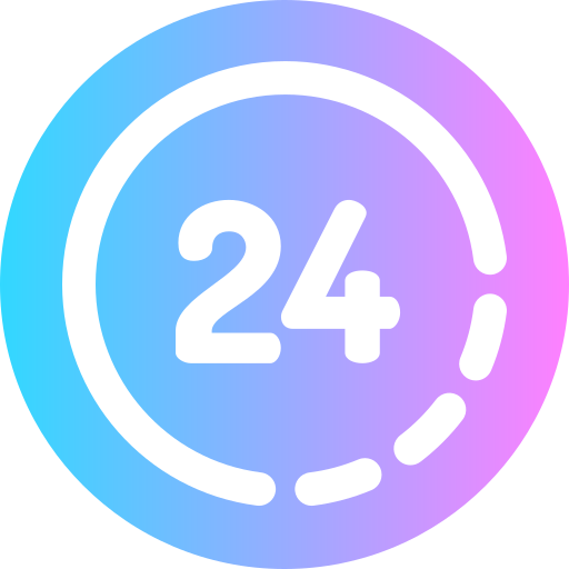 24 horas icono gratis