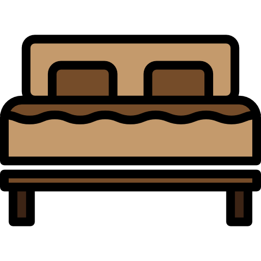 cama matrimonial icono gratis