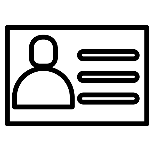 tarjeta de identificación icono gratis