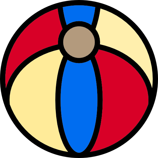 Beach ball Phatplus Lineal Color icon