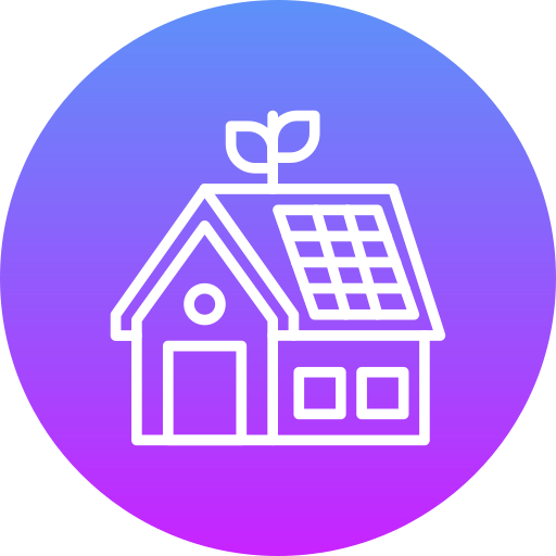 casa ecológica icono gratis