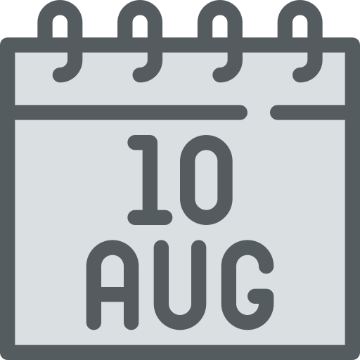 août Icône gratuit août Icône gratuit