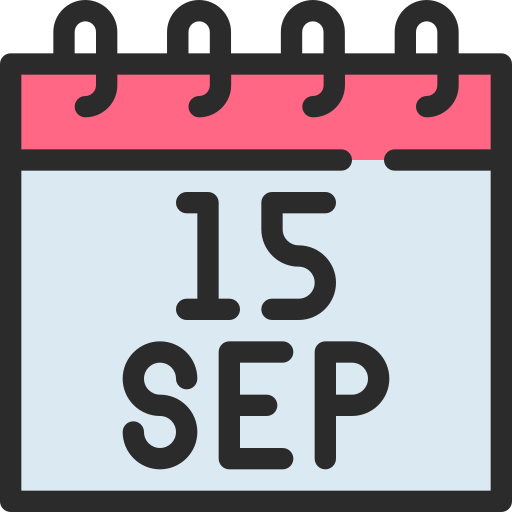 septiembre icono gratis