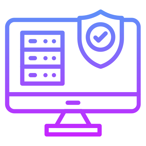 seguridad de datos icono gratis