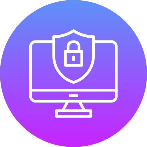 la seguridad informática icono gratis