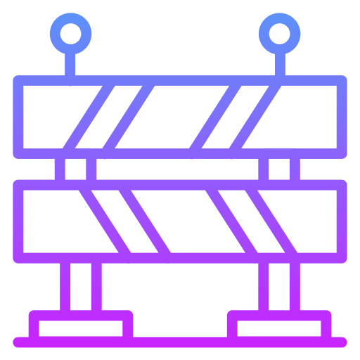 barrera de carretera icono gratis