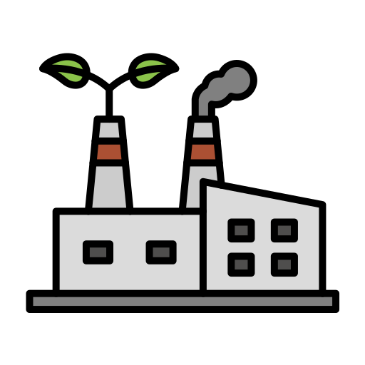 usine verte Icône gratuit