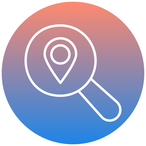 lieu de recherche Icône gratuit