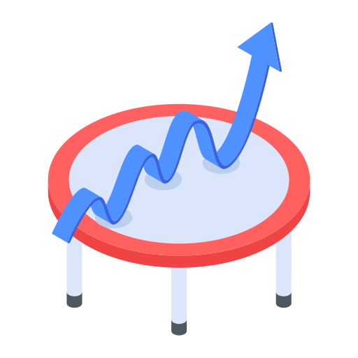 trampolín icono gratis