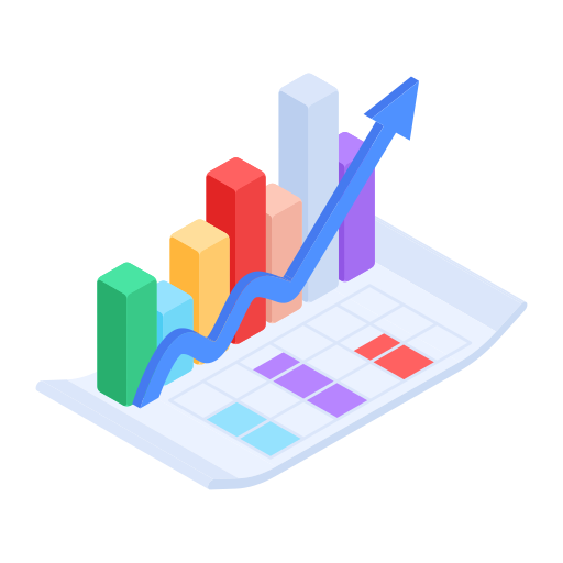 informe de crecimiento icono gratis