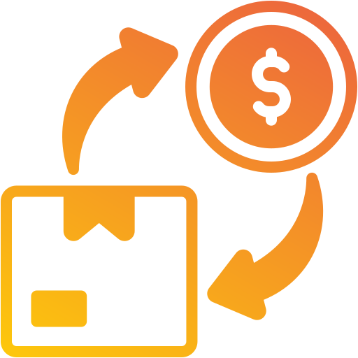 flujo de fondos icono gratis