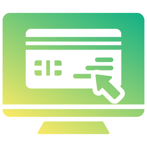 pago en línea icono gratis