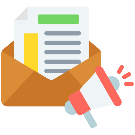 correo de propaganda icono gratis