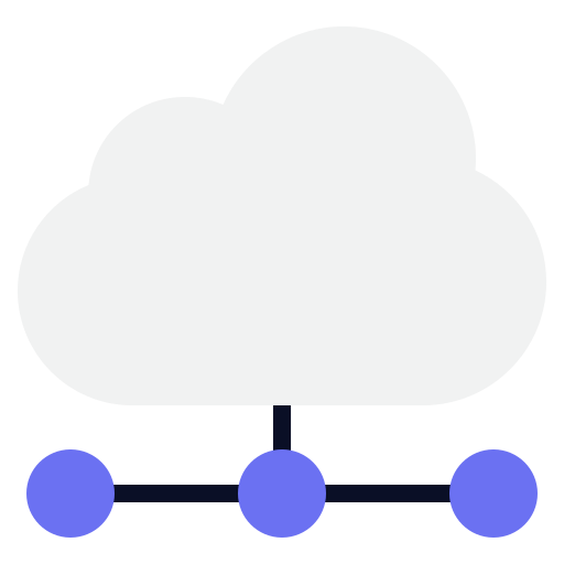 conectividad en la nube icono gratis