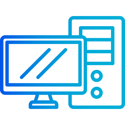 computadora de escritorio icono gratis