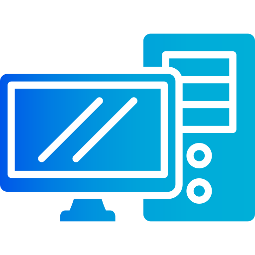 computadora de escritorio icono gratis