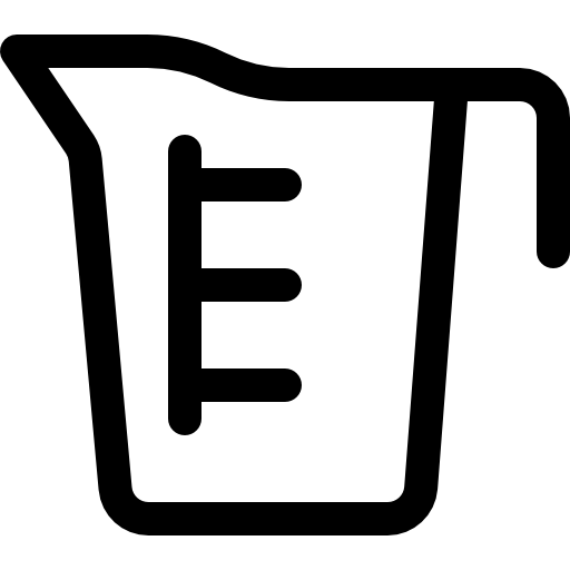 Measuring cup Basic Rounded Lineal icon