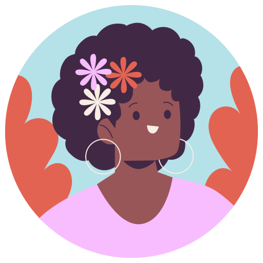 mujer de color gratis sticker