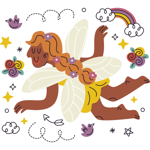 Fairy free sticker