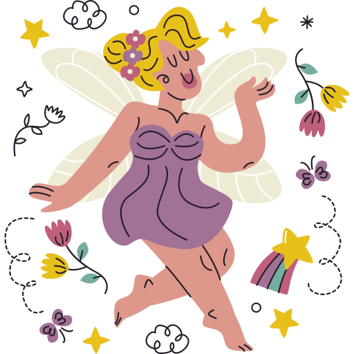 Fairy free sticker