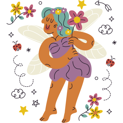 Fairy free sticker
