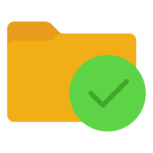 Folder approve - Free ui icons