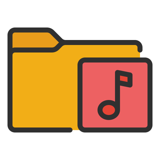 Music folder free icon
