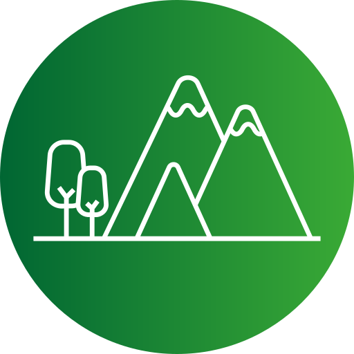 montañas icono gratis