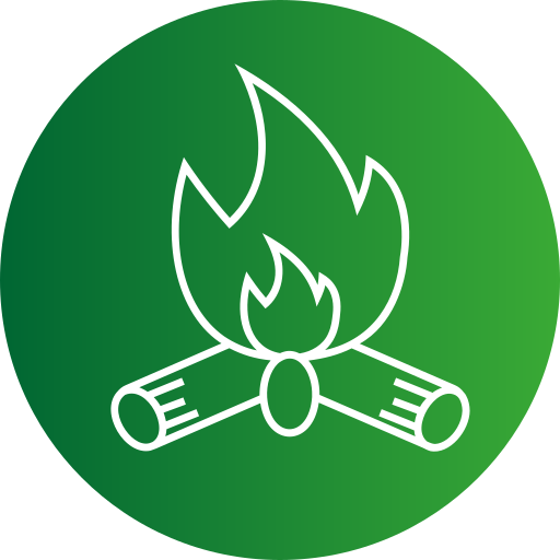 fuego de campamento icono gratis