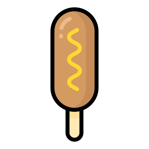 corndog icono gratis