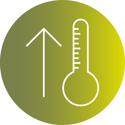 aumento de la temperatura icono gratis