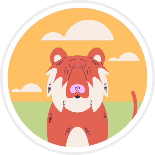 tiger kostenlos Sticker