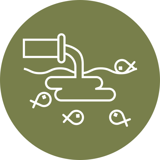 la contaminación del agua icono gratis