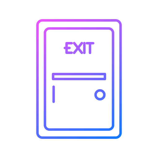 puerta de salida icono gratis